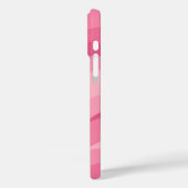 Zacht Roze Abstracte Golfpatroon Case-Mate iPhone Case (Achterkant / Links)