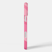 Zacht Roze Abstracte Golfpatroon Case-Mate iPhone Case (Achterkant / Rechts)
