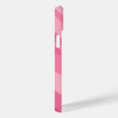 Zacht Roze Abstracte Golfpatroon Case-Mate iPhone Case (Achterkant / Rechts)