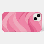 Zacht Roze Abstracte Golfpatroon Case-Mate iPhone Case (Achterkant (horizontaal))