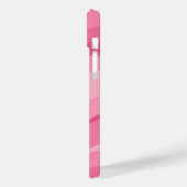 Zacht Roze Abstracte Golfpatroon Case-Mate iPhone Case (Achterkant / Links)