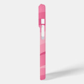 Zacht Roze Abstracte Golfpatroon Case-Mate iPhone Case (Achterkant / Links)