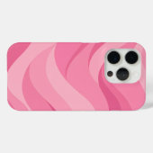 Zacht Roze Abstracte Golfpatroon Case-Mate iPhone Case (Achterkant (horizontaal))