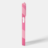 Zacht Roze Abstracte Golfpatroon Case-Mate iPhone Case (Achterkant / Rechts)