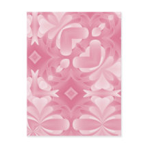 Zacht roze Abstracte harten en diamanten