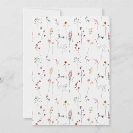 Zacht roze Baby shower voor monogram bloem Kaart (Achterkant)