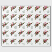 Zacht roze bloei Aangepast opvulpapier Cadeaupapier (Vlak)