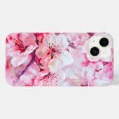  zacht roze bloemblaadje Case-Mate iPhone case (Achterkant (horizontaal))