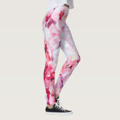 zacht roze bloemblaadje leggings (Rechts)