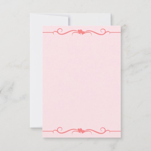  Zacht Roze Bloemen 1e VERJAARDAG Kaart (Achterkant)