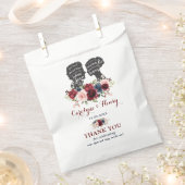  Zacht Roze Bloemen Botanische Groene Bruiloft Bedankzakje (Geknipt)