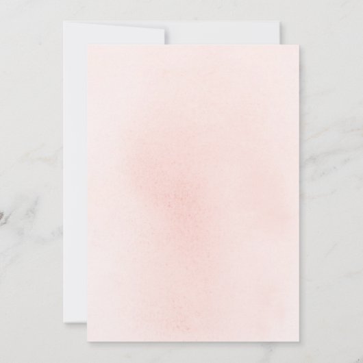 Zacht roze bloemen Elegant Boho Vrijgezellenfeest Kaart (Achterkant)