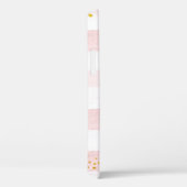 Zacht Roze Bloemen Meisje Monogram Case-Mate iPhone Case (Achterkant / Rechts)