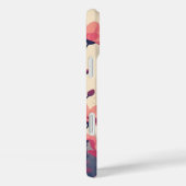 Zacht roze bloemenveld Case-Mate iPhone case (Achterkant / Rechts)