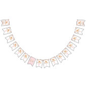 Zacht roze bos diersoorten vlaggetjes (Alle)