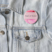 Zacht roze bruidsmeisje van Honor Button - Geperso (In situ)