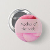 Zacht roze bruine Button - Gepersonaliseerd (Voorkant /achterkant)