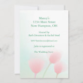 Zacht roze buisjes Vrijgezellenfeest Kaart (Achterkant)