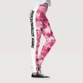 Zacht Roze Camouflage PERSONALISEREN Leggings (Rechts)