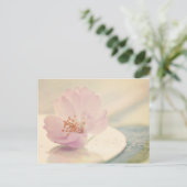 Zacht roze Cherry Blossom Flower Briefkaart (Staand voorkant)