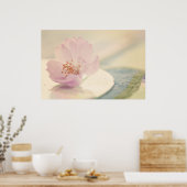Zacht roze Cherry Blossom Flower Poster (Keuken)