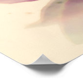 Zacht roze Cherry Blossom Flower Poster (Hoek)