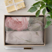 Zacht Roze Delicate Roos Bloemen Achtergrond Tissuepapier (Geschenk)