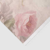 Zacht Roze Delicate Roos Bloemen Achtergrond Tissuepapier (Detail)