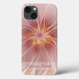 Zacht roze droombeeld Abstracte fractal Art Flower Case-Mate iPhone Case