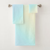 Zacht roze en blauwe gradiënt bad handdoek (Insitu)