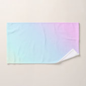 Zacht roze en blauwe gradiënt bad handdoek (Handdoek)