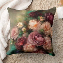 Zacht Roze en Bourgognige Rozen geverfd