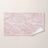 Zacht roze en crème boomtakken bad handdoek (Handdoek)