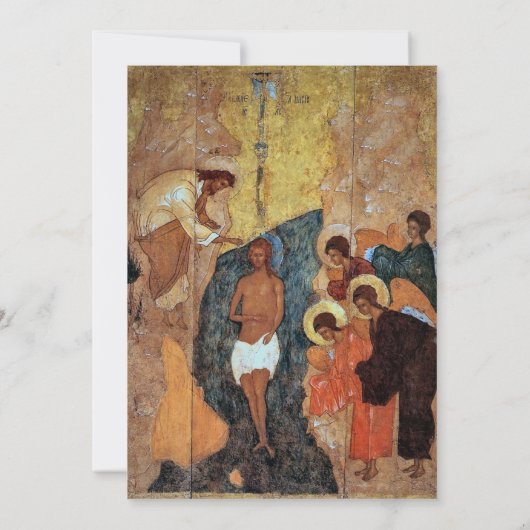 Zacht Roze en Faux Goud Glitter Orthodoxe Doop Kaart (Achterkant)