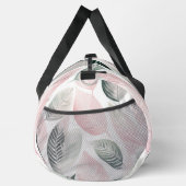 Zacht Roze en Groen Botanisch Bladpatroon Plunjezak (Rechts)