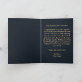 Zacht roze en ivoren pioenen 45e bruiloft Jubileum Kaart (Binnen)