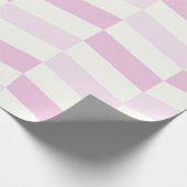 Zacht roze en wit, geweven omslagpapier cadeaupapier (Hoek)