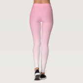 Zacht Roze en Wit Verloop Leggings (Achterkant)