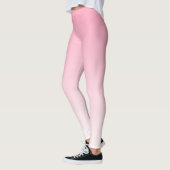 Zacht Roze en Wit Verloop Leggings (Links)