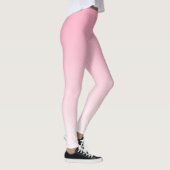 Zacht Roze en Wit Verloop Leggings (Rechts)