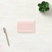 Zacht roze en witte ombre post-it® notes (Kantoor)