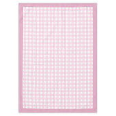 Zacht roze geplakt tafelkleed Classic Check Patter (Voorkant)