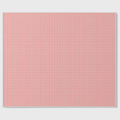 Zacht roze gingham check cadeaupapier (Vlak)