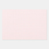 Zacht roze gingham-pakpapier inpakpapier vel (Voorkant 2)