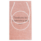 Zacht Roze Glitter Confetti Klein Cadeauzakje (Achterkant)