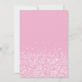 Zacht Roze Glitter Dank Je Hart Script Bedankkaart (Achterkant)