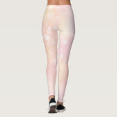 Zacht Roze Glitter & Sparkles Leggings (Achterkant)
