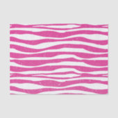 Zacht  Roze Glitter Zebra Dierlijk afdrukken Tissuepapier (Voorkant)