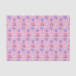 Zacht Roze Hart Kus Mij Patroon Valentijnsdag Tissuepapier