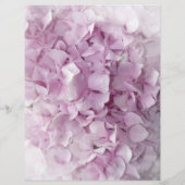 Zacht Roze hydrangea Floral Wedding Menu (Achterkant)